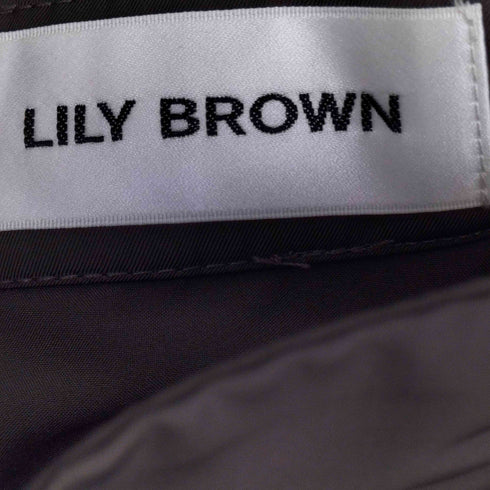 リリーブラウン Lily Brown ランダムヘムギャザーミニスカート レディース 0