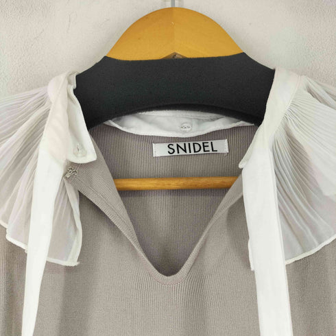 スナイデル snidel プリーツカラーニットワンピース レディース ONE SIZE