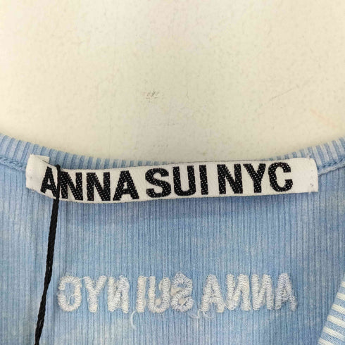 ANNA SUI NYC パウダーブリーチリングドットボタンタイトドレス レディース M