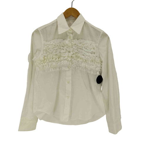 トリココムデギャルソン tricot COMME des GARCONS レギュラーカラー フリルシャツ レディース