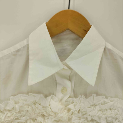 トリココムデギャルソン tricot COMME des GARCONS レギュラーカラー フリルシャツ レディース
