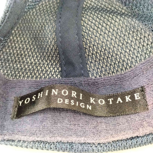 ヨシノリコタケ YOSHINORI KOTAKE スパンコールロゴ メッシュキャップ メンズ