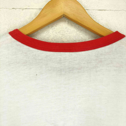 フロントプリントリンガーネックTシャツ メンズ