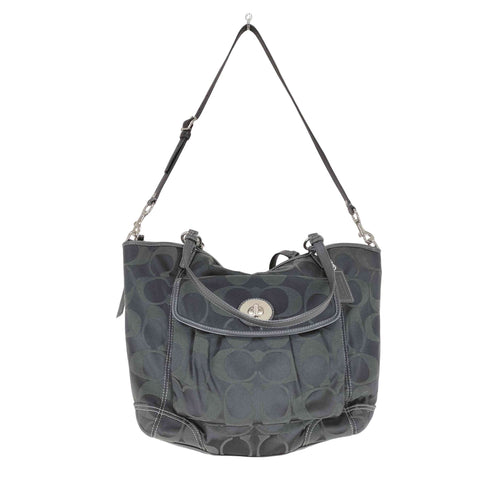 コーチ COACH シグネチャーロゴ レザーパイピング レディース