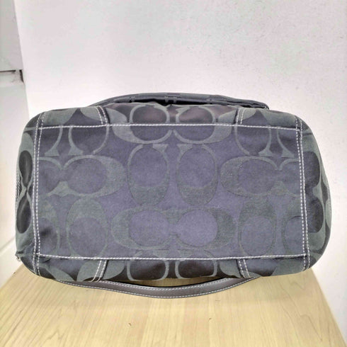 コーチ COACH シグネチャーロゴ レザーパイピング レディース