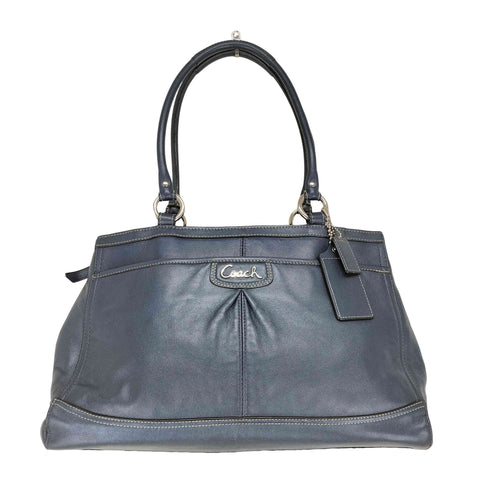 コーチ COACH メタリックレザートートバッグ レディース