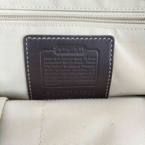 コーチ COACH シグネチャーロゴ レザー切替キャンバストートバッグ レディース