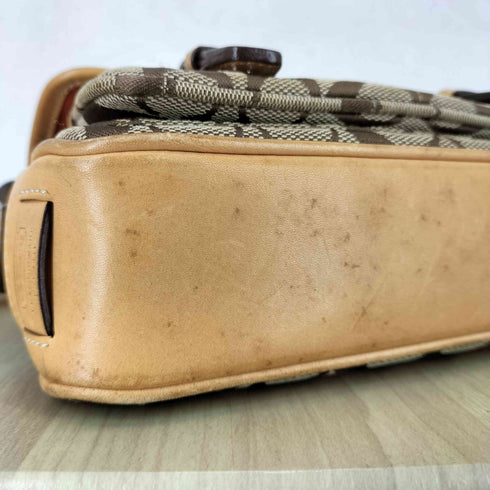 コーチ COACH シグネチャーロゴ レザー切替ショルダーバッグ レディース