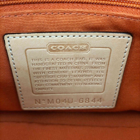 コーチ COACH シグネチャーロゴ レザー切替ショルダーバッグ レディース