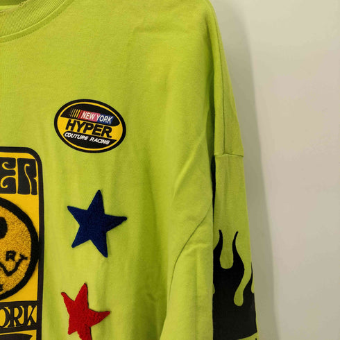 Hyper Couture プリントデザイン L/S Tシャツ メンズ import:L