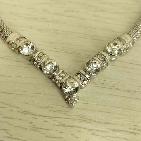 クリスチャンディオール Christian Dior 刻印入り パール ネックレス メンズ