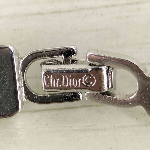 クリスチャンディオール Christian Dior 刻印入り パール ネックレス メンズ