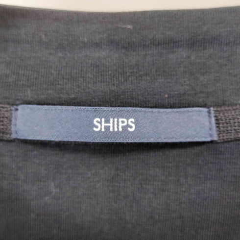シップス SHIPS テレワーク ビズ ワンポイントロゴ ハイゲージ ダブルニット スウェット メンズ JPN:XL