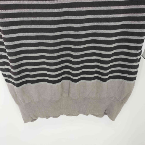 シーケーカルバンクライン ck Calvin Klein コットンレーヨン ボーダー ハイネックトップス レディース JPN:4