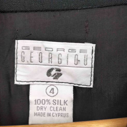 GEORGE GEORGIOU シルク100 スタンドカラージャケット メンズ JPN:4