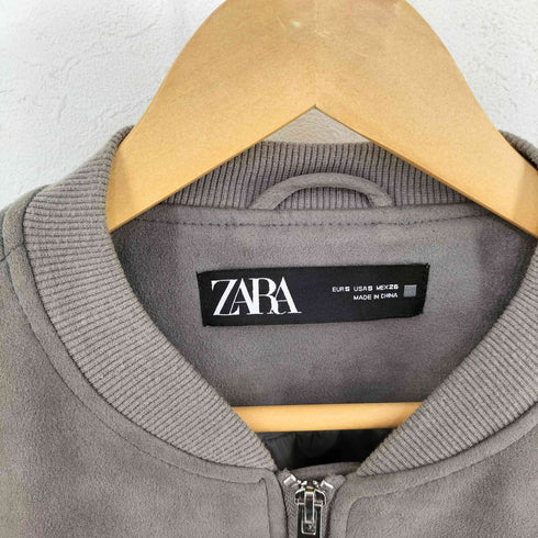 ザラ ZARA フェイクスウェード ボンバージャケット レディース import:S
