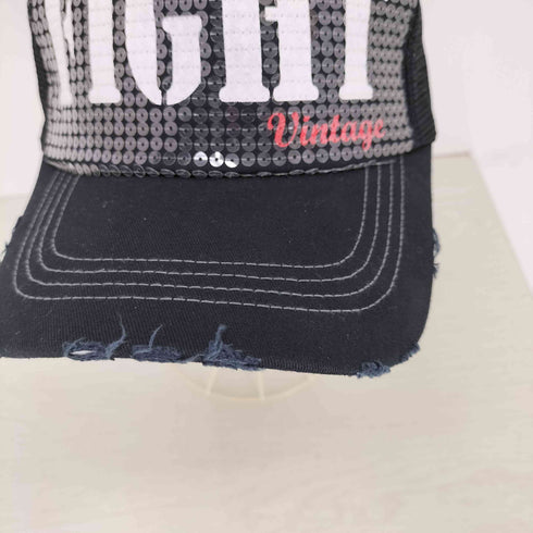 FIGHT VINTAGE スパンコールメッシュトラッカーキャップ メンズ FREE