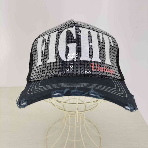 FIGHT VINTAGE スパンコールメッシュトラッカーキャップ メンズ FREE