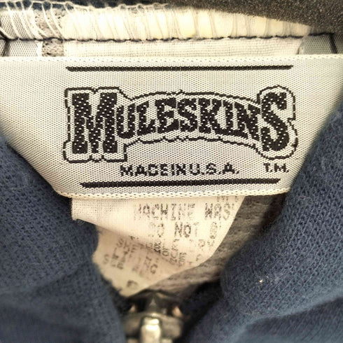 MULESKINS スウェットフルジップパーカー 裏サーマル生地 メンズ large