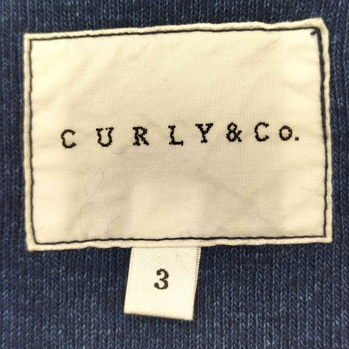 カーリー CURLY&Co インディゴ クルーネック半袖Tシャツ メンズ JPN:3
