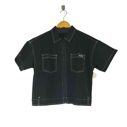 エックスガール X-girl BOX SILHOUETTE WORK SHIRT レディース 1