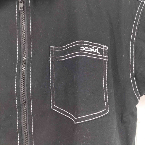 エックスガール X-girl BOX SILHOUETTE WORK SHIRT レディース 1