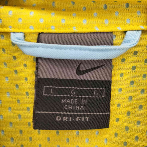ナイキ NIKE 00S グレータグ DRI-FIT スウッシュ ロゴ 刺繍 パイピングライン メッシュ切替 トラック ジャケット レディース import:L