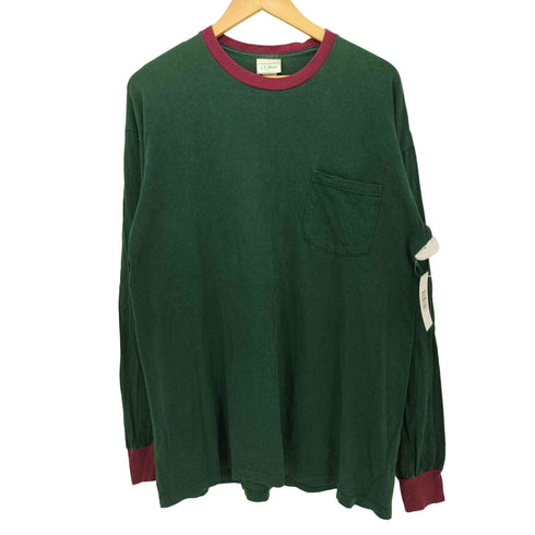 エルエルビーン L.L.Bean 70-80s マルチカラー ポケットロングスリーブTシャツ メンズ