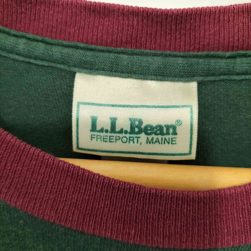 エルエルビーン L.L.Bean 70-80s マルチカラー ポケットロングスリーブTシャツ メンズ