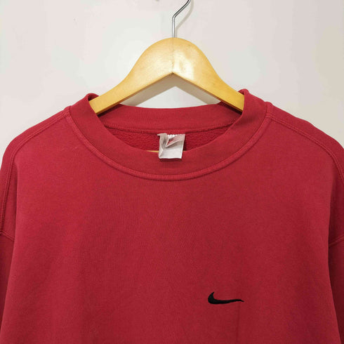 ナイキ NIKE 90-2000s ロゴ刺繍 ロングスリーブスウェット メンズ import:M