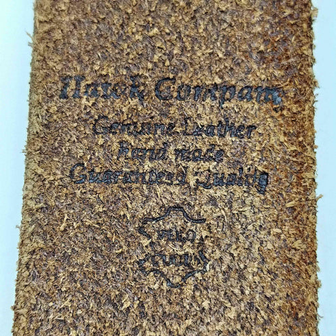 Hawk Company Genuine Leather ハンドメイド レザー ベルト メンズ M