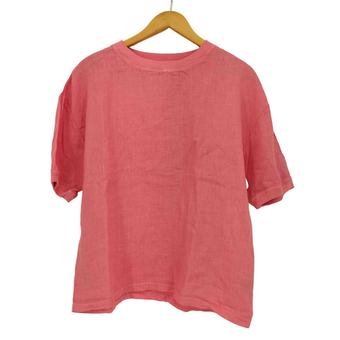 ナカガワマサシチショウテン 中川政七商店 リネン クルーネックTシャツ レディース