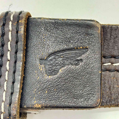 レッドウィング RED WING ステッチ デザイン メタル バックル レザー ベルト メンズ