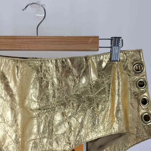 エイチアンドエム H&M H&M Studio capsule Eyelet Detail Leather Hotpants レディース 44