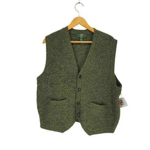 オービス ORVIS 90S くるみボタン ウールニットベスト メンズ JPN:L