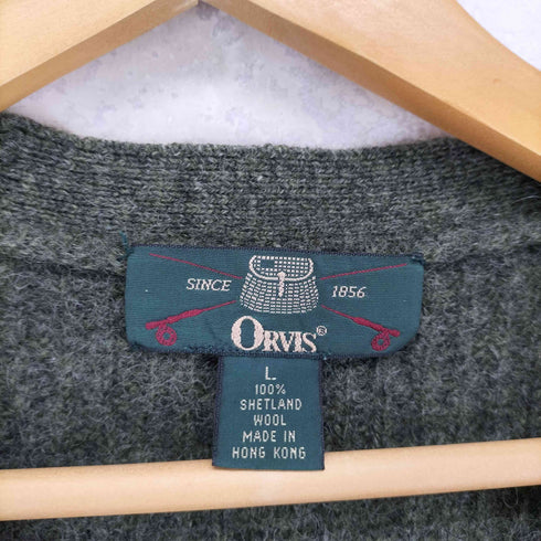 オービス ORVIS 90S くるみボタン ウールニットベスト メンズ JPN:L