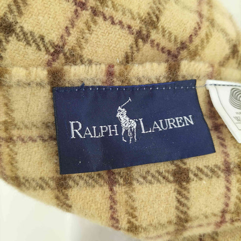 ラルフローレン RALPH LAUREN 市田株式会社製 チェック ウールマフラー メンズ 75×140