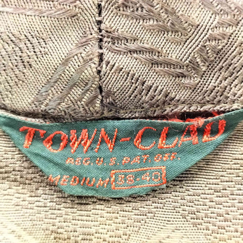 TOWN-CLAD 60s レーヨンギャバジン ジャガードガウン メンズ M