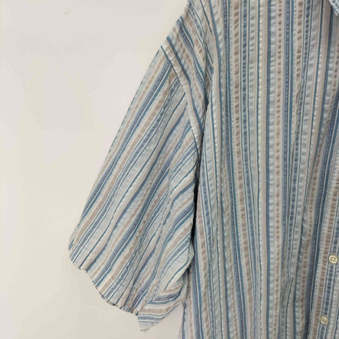 ジョセフアンドフェイス Joseph&Feiss S/S シアサッカーストライプシャツ メンズ 2xl