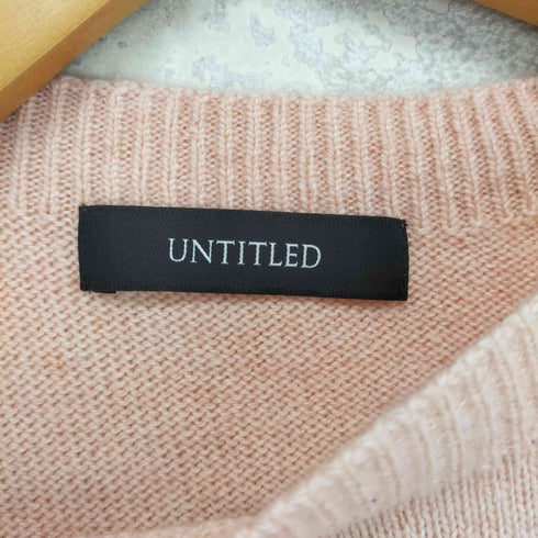 アンタイトル UNTITLED ブライトリリーヤーン クルーネックニット レディース JPN:M