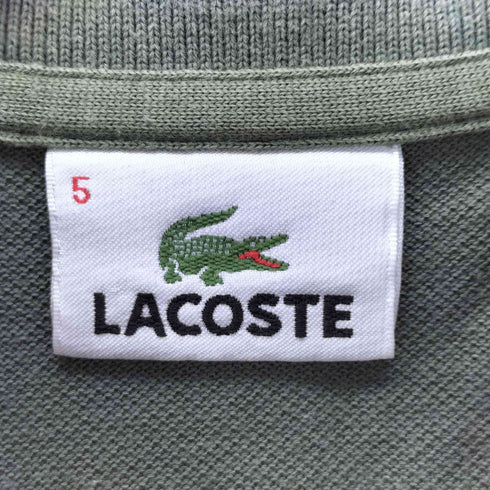 ラコステ LACOSTE 半袖鹿の子ポロシャツ メンズ 5
