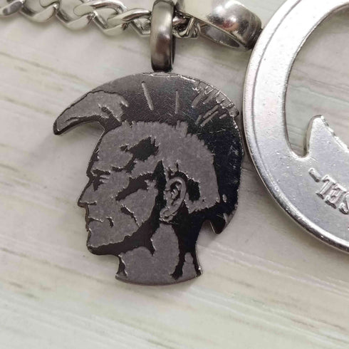 ディーゼル DIESEL ブレイブマンプレート ペンダントネックレス メンズ
