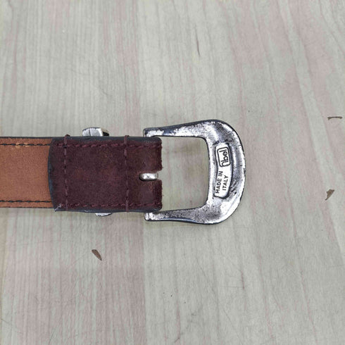 TIBERIO FERRETTI スエードレザー ウエスタンベルト メンズ 90