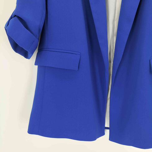ザラ ZARA ロールアップスリーブブレザー レディース import:M
