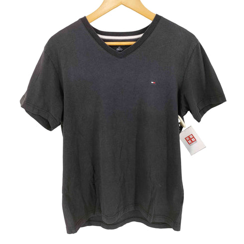 トミーヒルフィガー TOMMY HILFIGER ワンポイントロゴVネックシャツ メンズ import:L