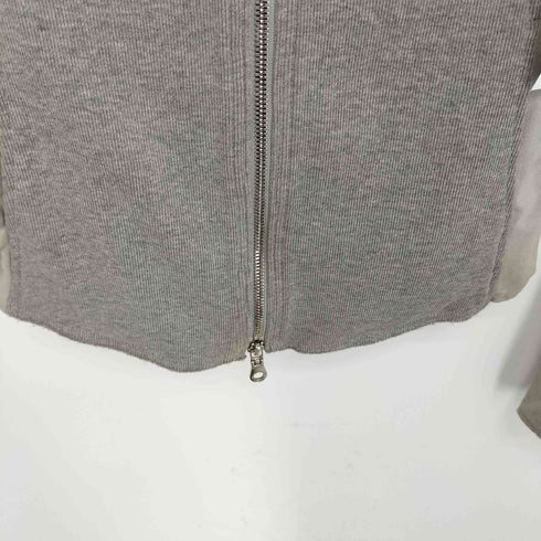 ダブルスタンダードクロージング DOUBLE STANDARD CLOTHING 素材切替 ジップアップ Vネックジャケット メンズ US:36
