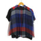 サカイ Sacai 22AW チェック レイヤード プリーツ プルオーバー レディース JPN:1