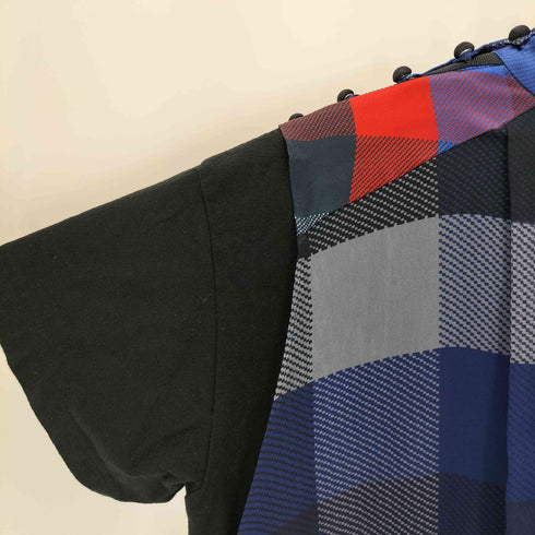 サカイ Sacai 22AW チェック レイヤード プリーツ プルオーバー レディース JPN:1