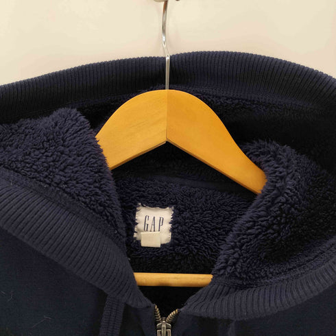 ギャップ Gap ロゴ刺繍 裏地フリースジップアップパーカー レディース JPN:S