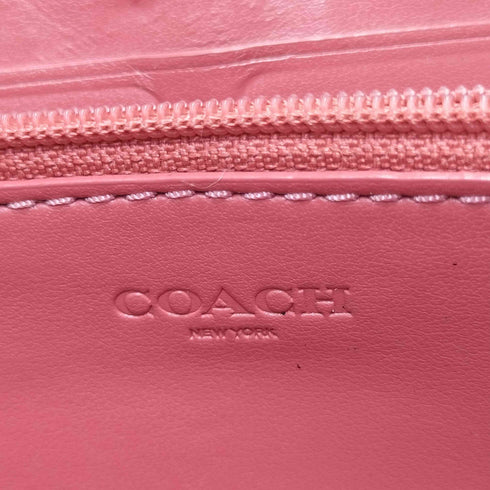 コーチ COACH ライトカーキ マルチ ポピー シグネチャー ホース アンド キャリッジ ハート アコーディオン ロング ウォレット 長財布 レディース
